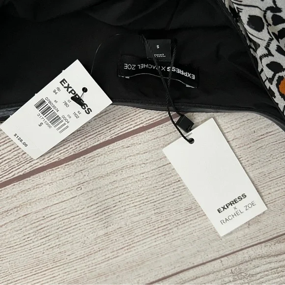 EXPRESS Rachel Zoe Printed One Shoulder Ruffle Mini Dress - Picture 7 of 16